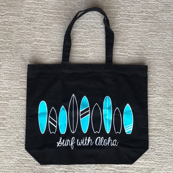 Bundle of two Surfing with Aloha Canvas tote bags - Picture 4 of 5